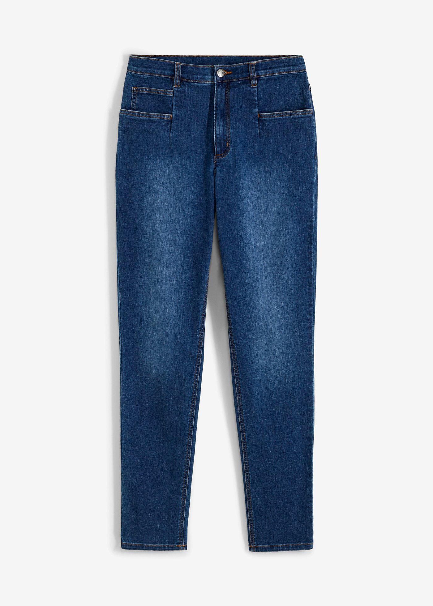 bonprix Stretchiga mom-jeans med hög midja