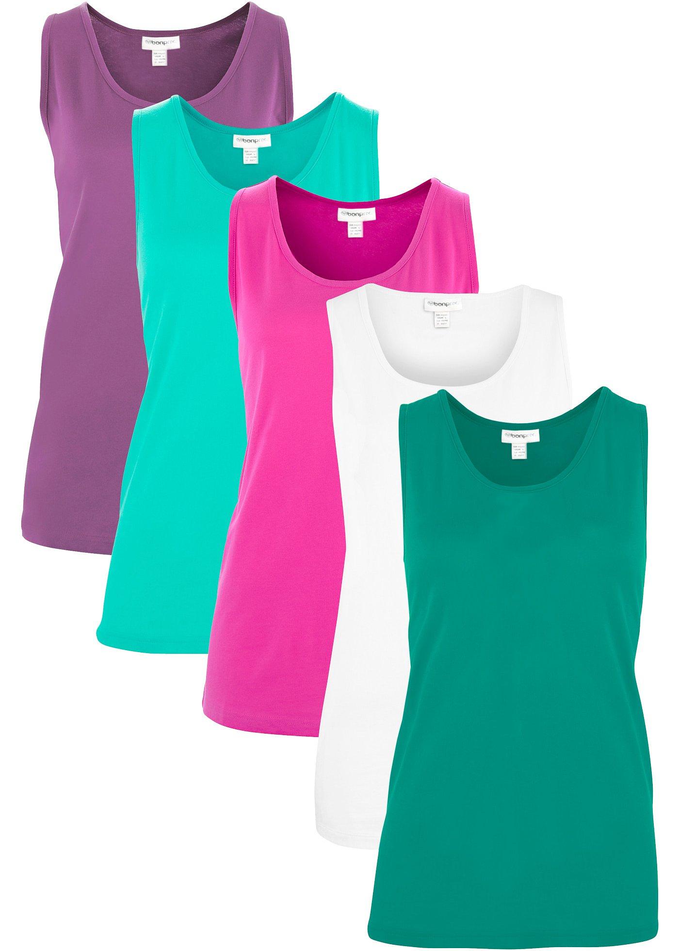 bonprix – Långt linne (5-pack)