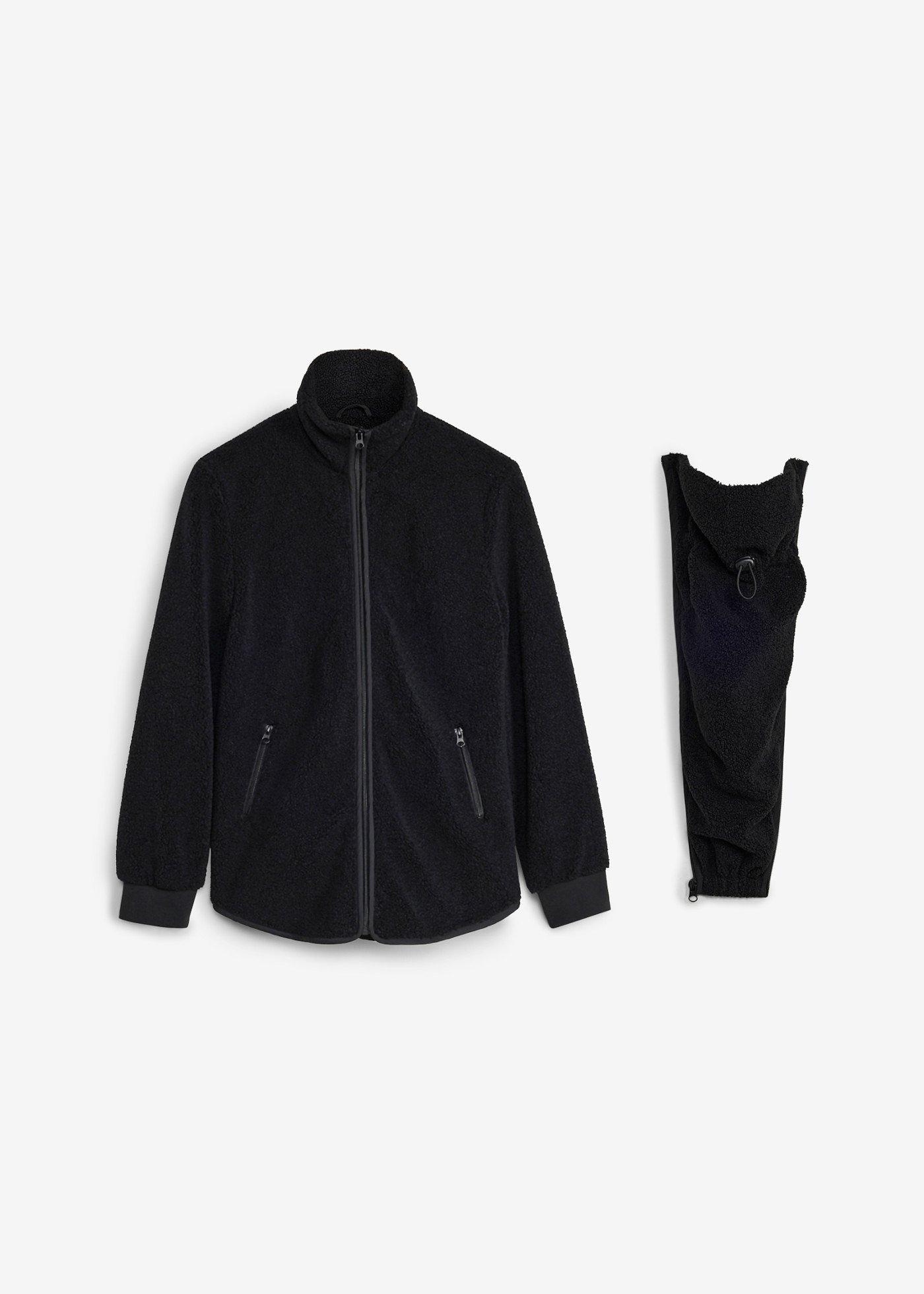 bonprix Mammajacka med babyficka, i teddyfleece