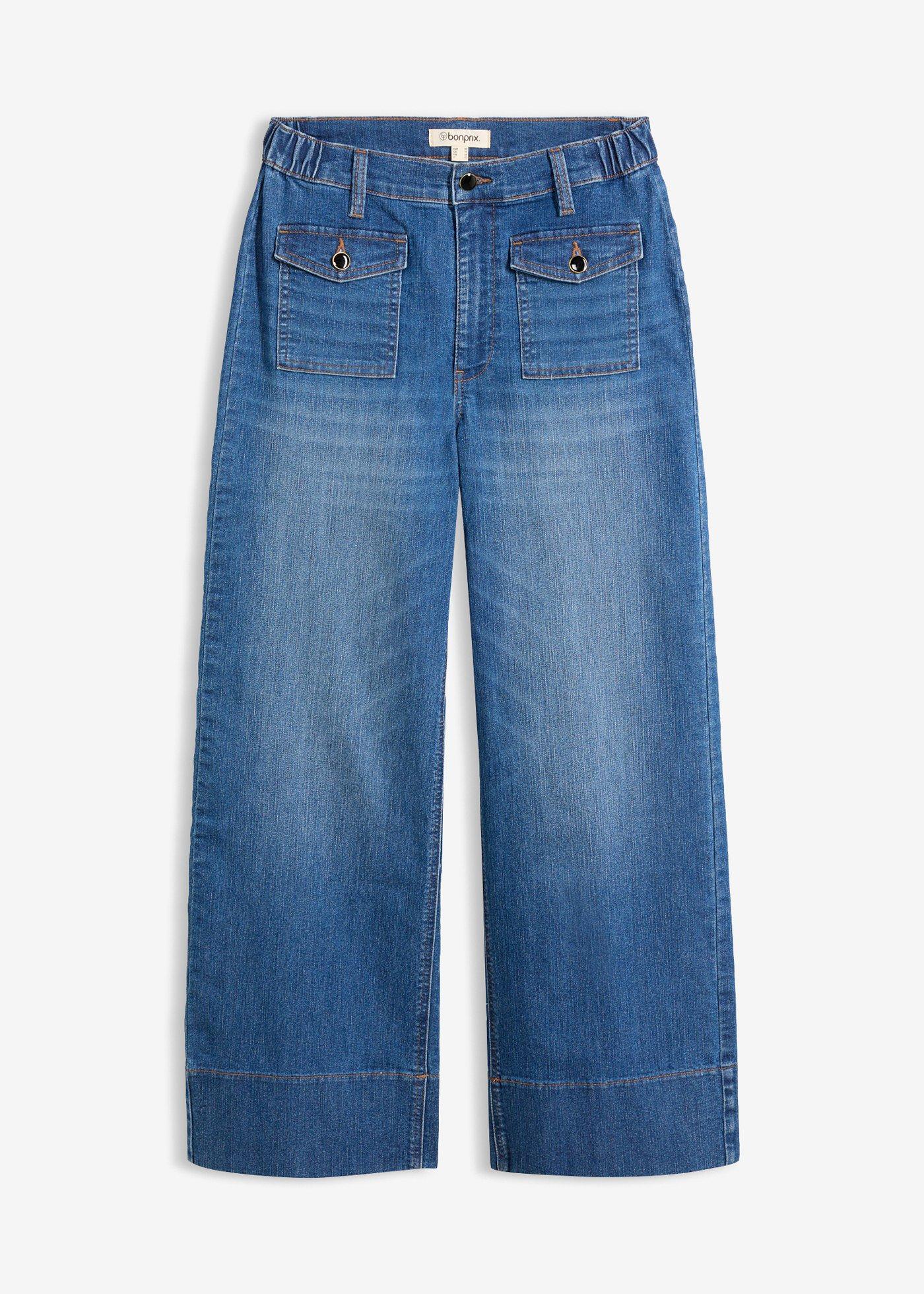 bonprix – Jeans med Wide Leg och High Waist