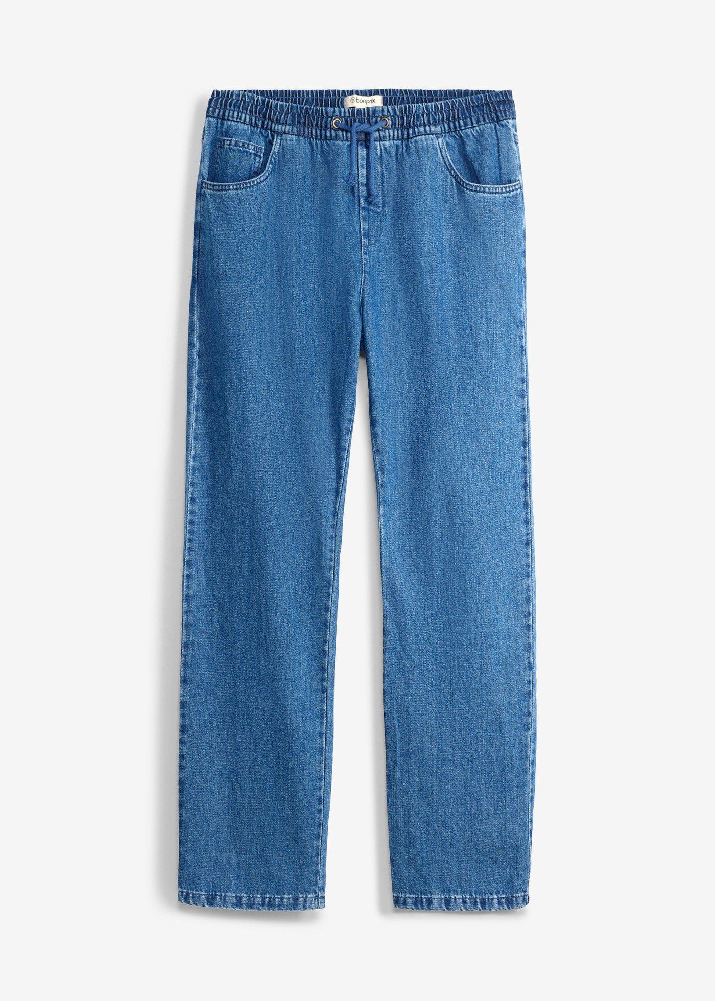 bonprix – Dra på-jeans, Classic Fit, Straight