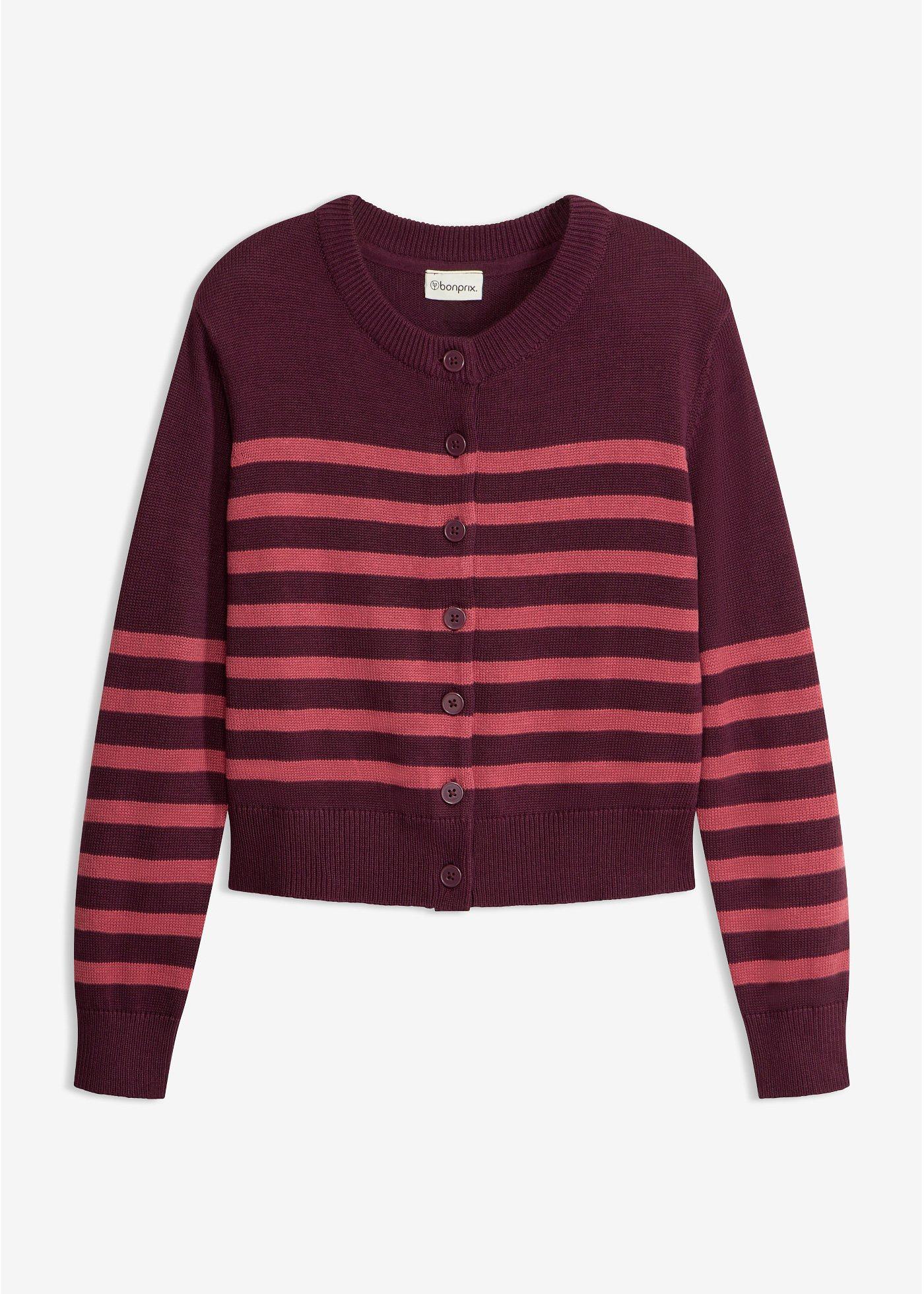 bonprix – Kort cardigan i bomullsmix