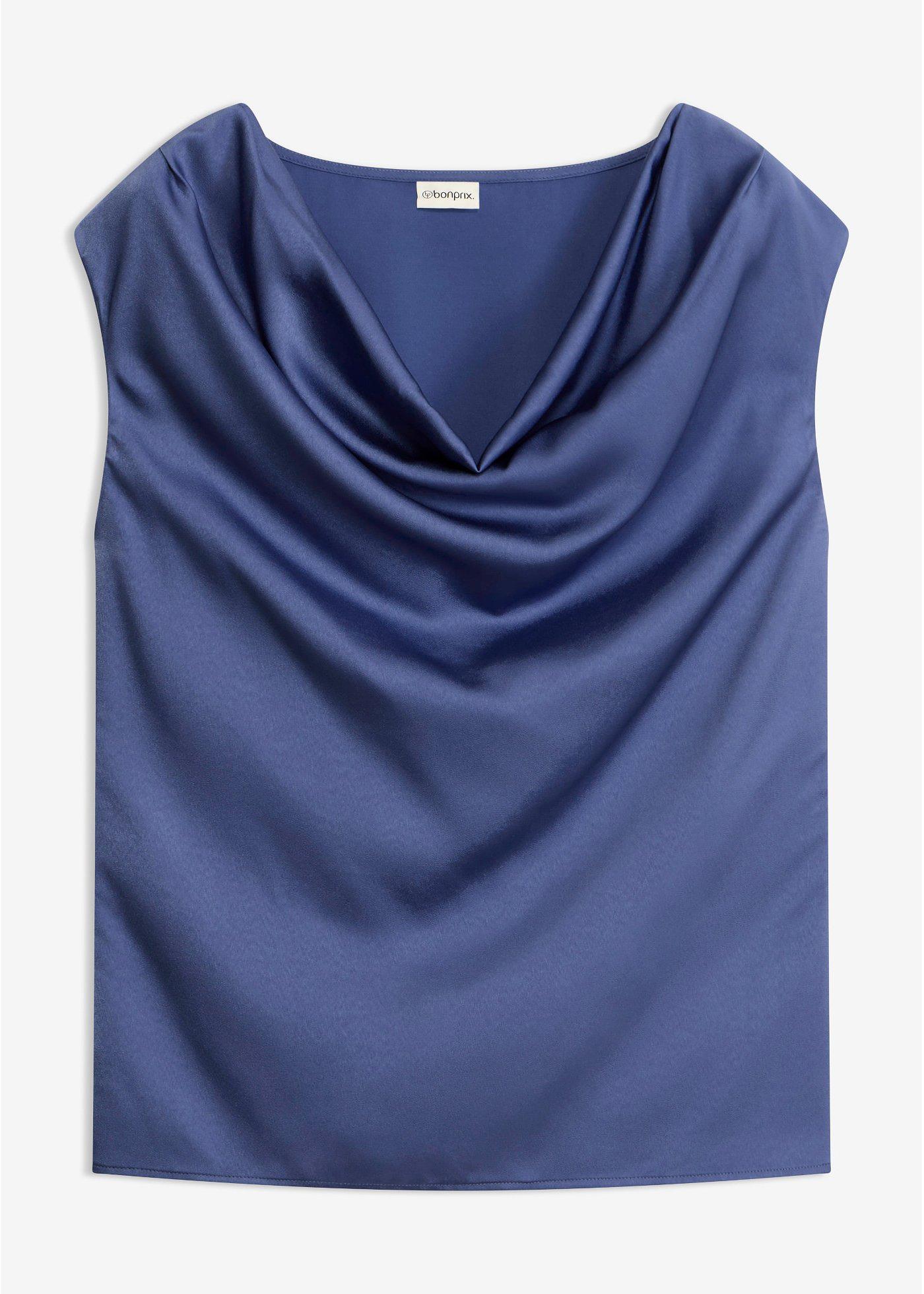 bonprix – Bluslinne i satin med mjukt fall