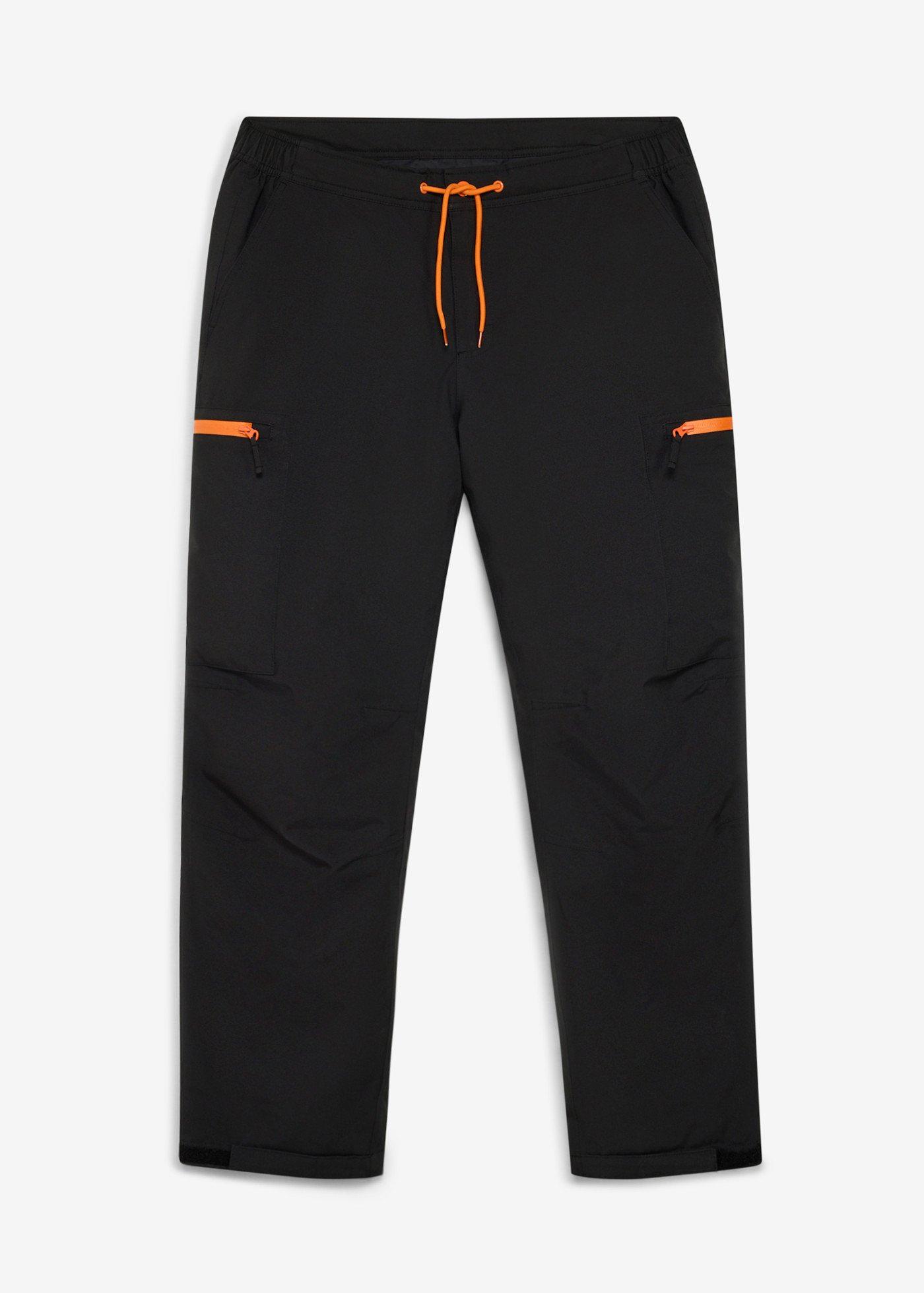 bonprix – Vattentät funktionsbyxa med värmande foder och cargofickor, Relaxed Fit