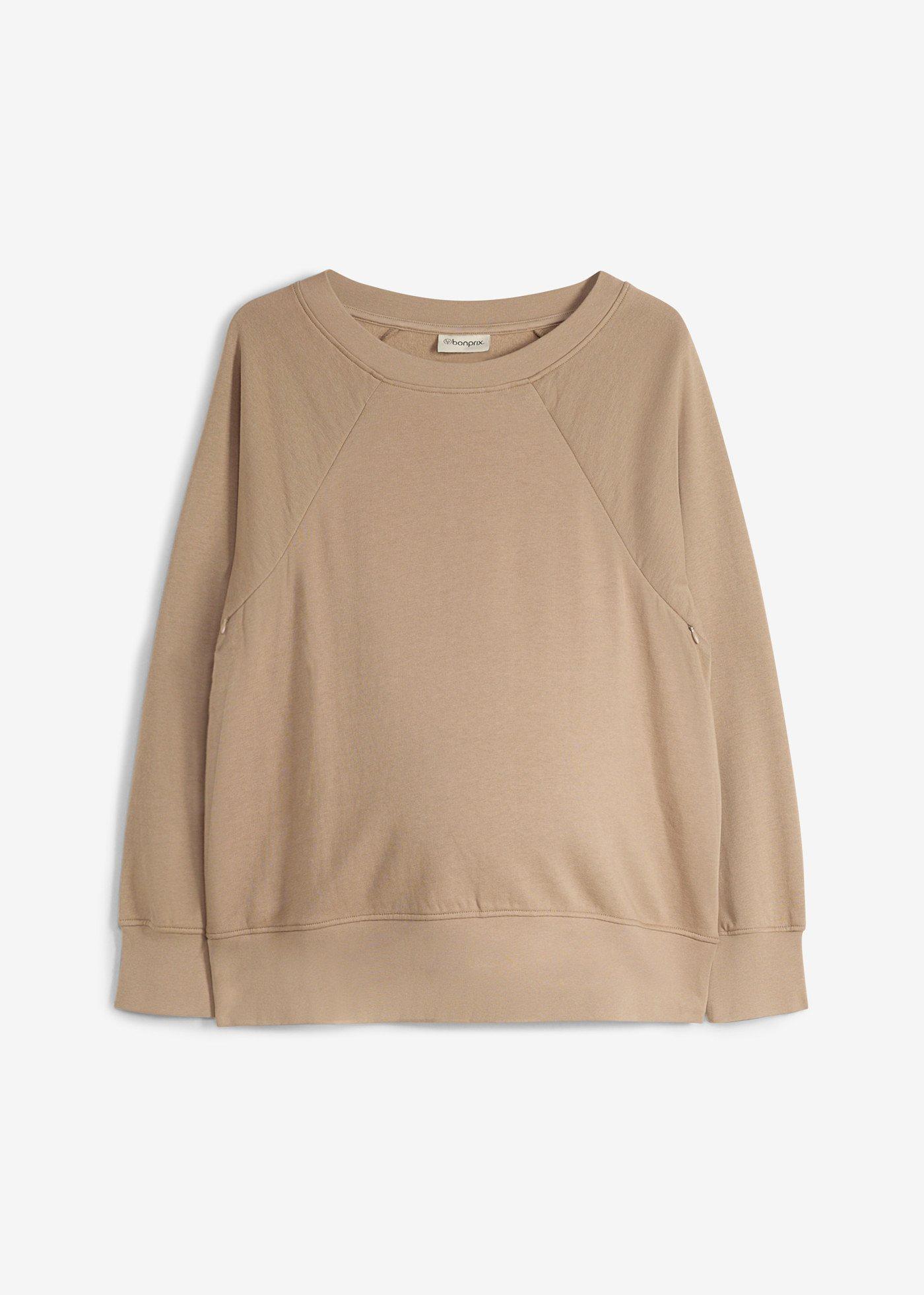 bonprix Mamma-/amningssweatshirt i ekologisk bomull