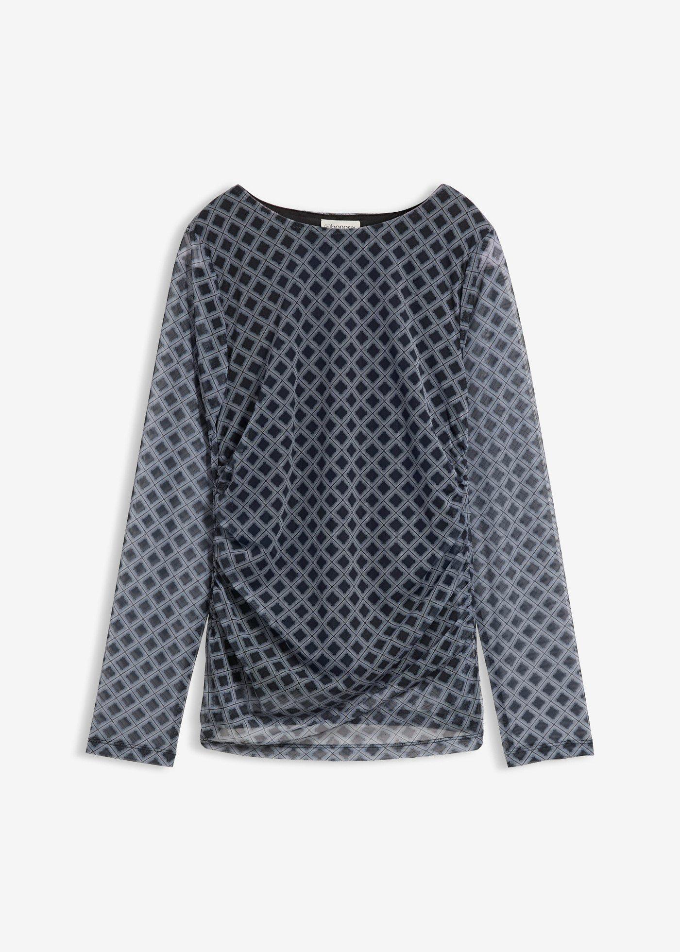 bonprix – Långärmad topp av tunn mesh