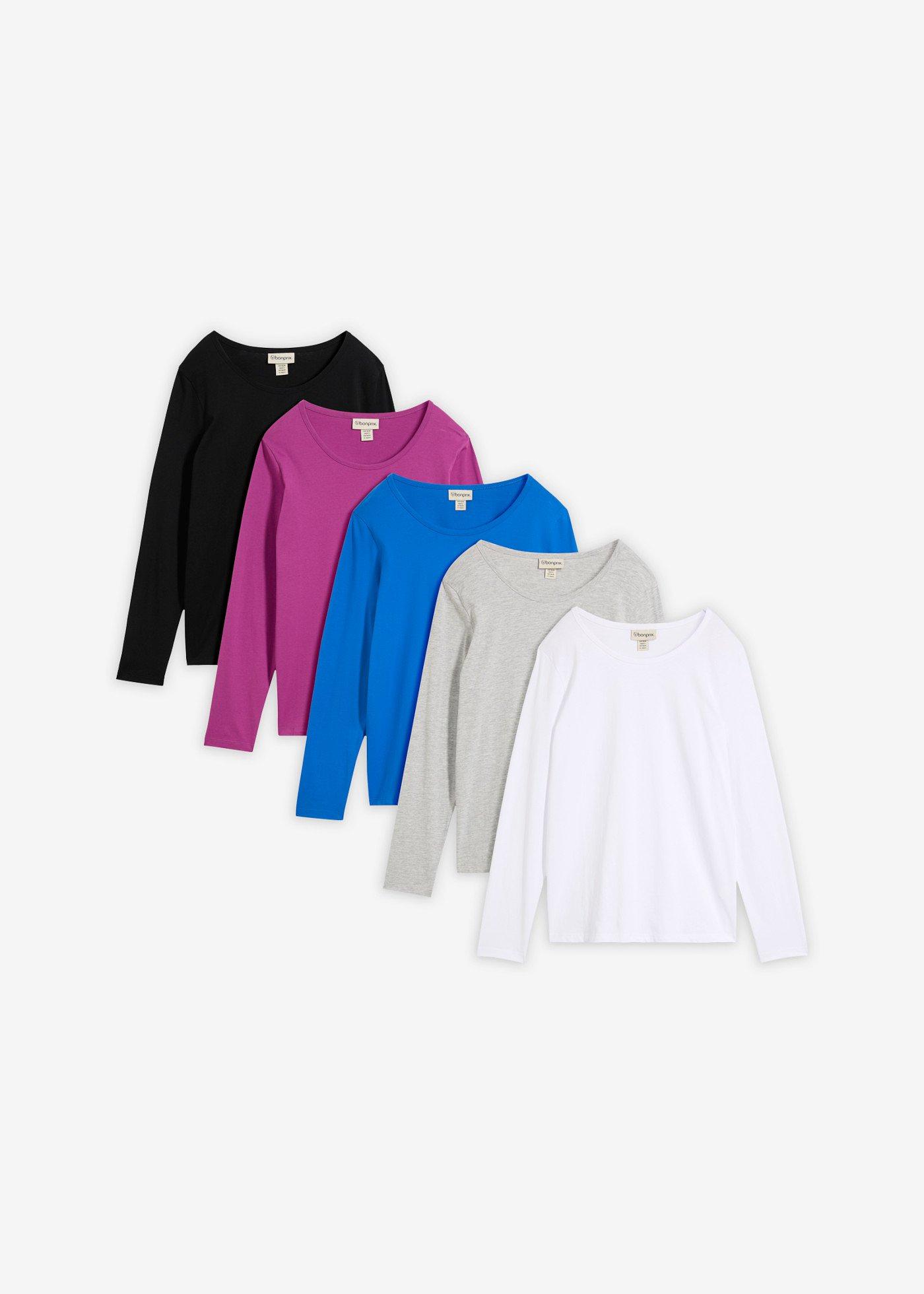 bonprix – Långärmad topp (5-pack)