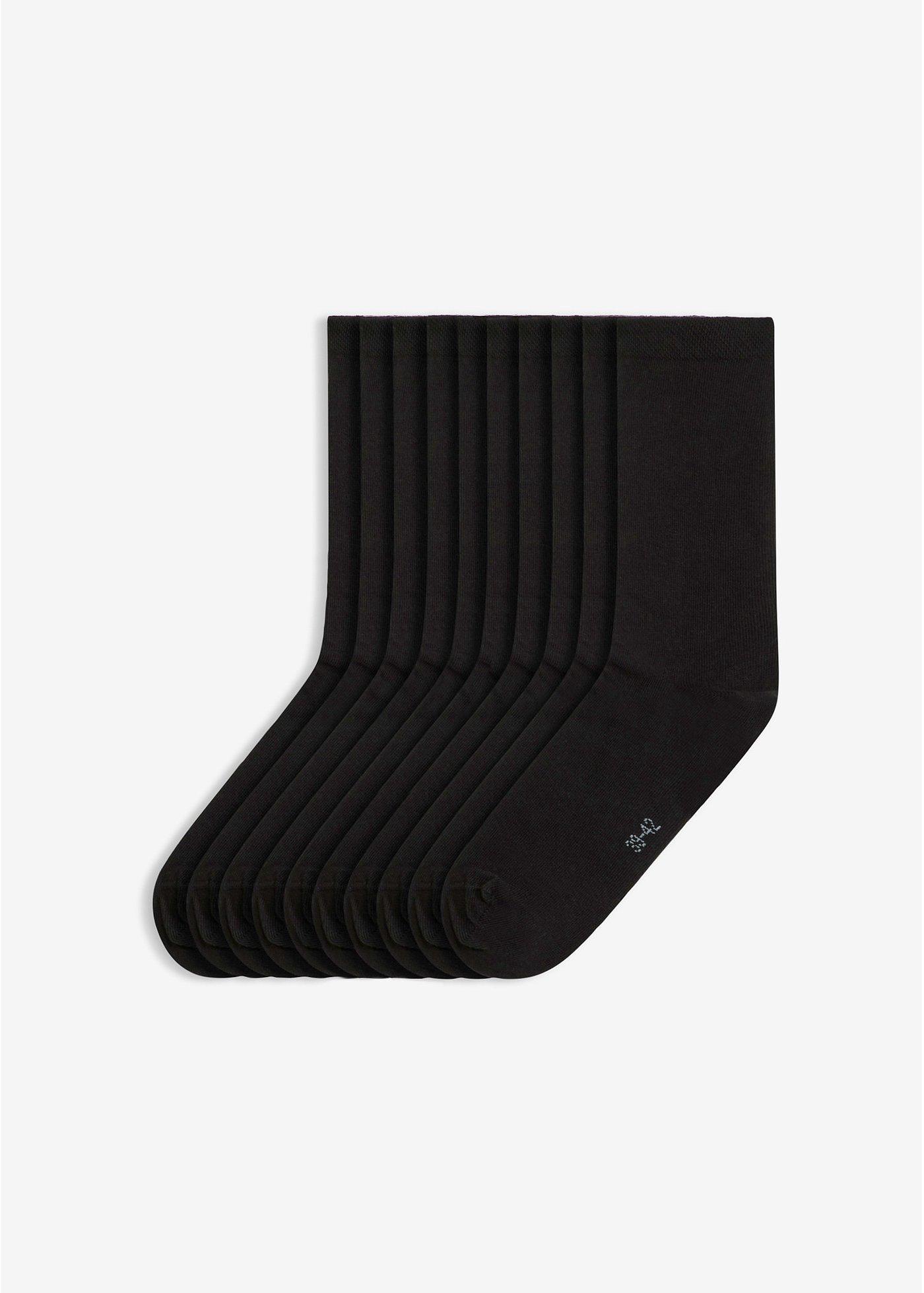bonprix – Strumpor med mudd som inte klämmer (10-pack)