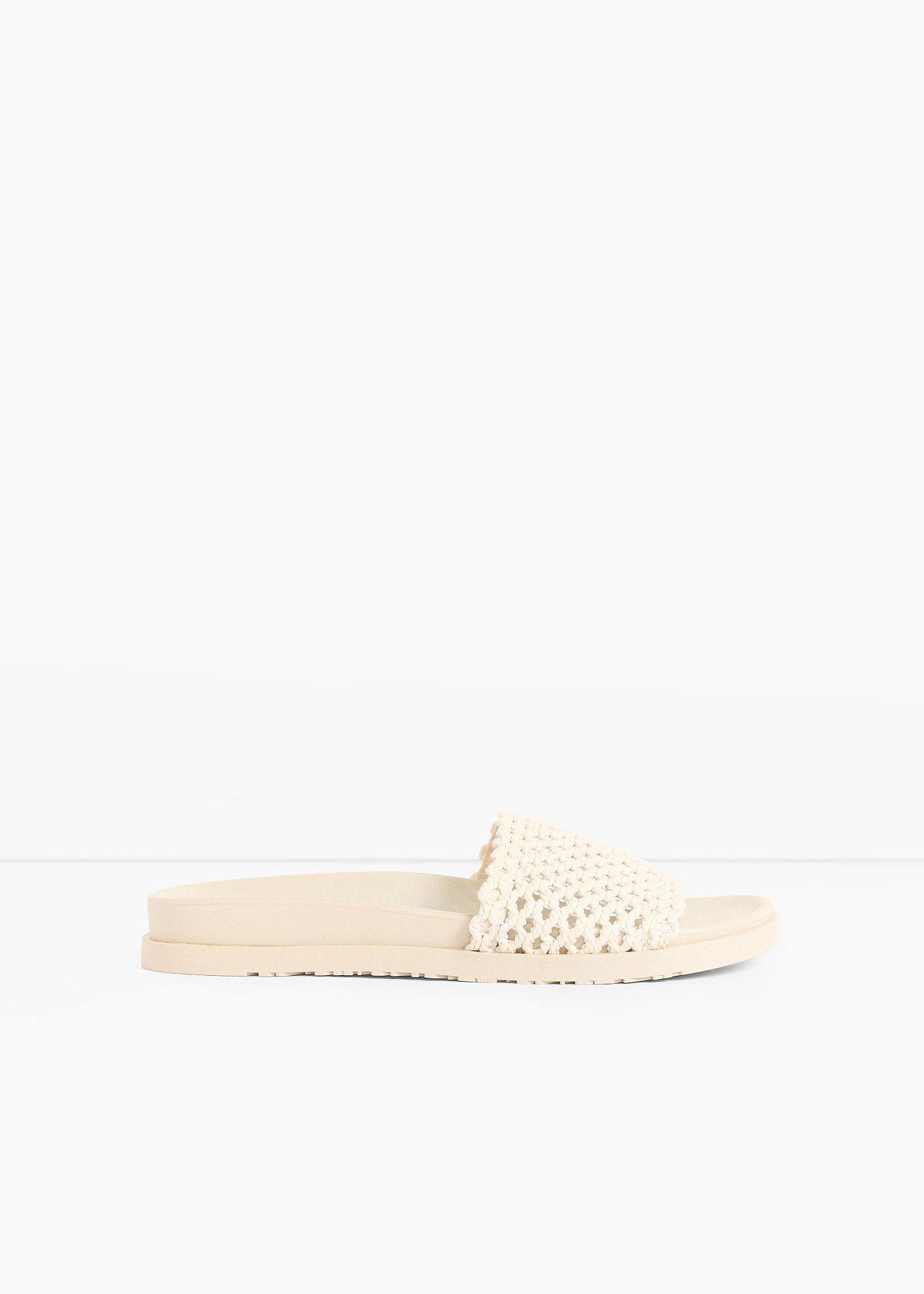 bonprix – Toffla med virkad look