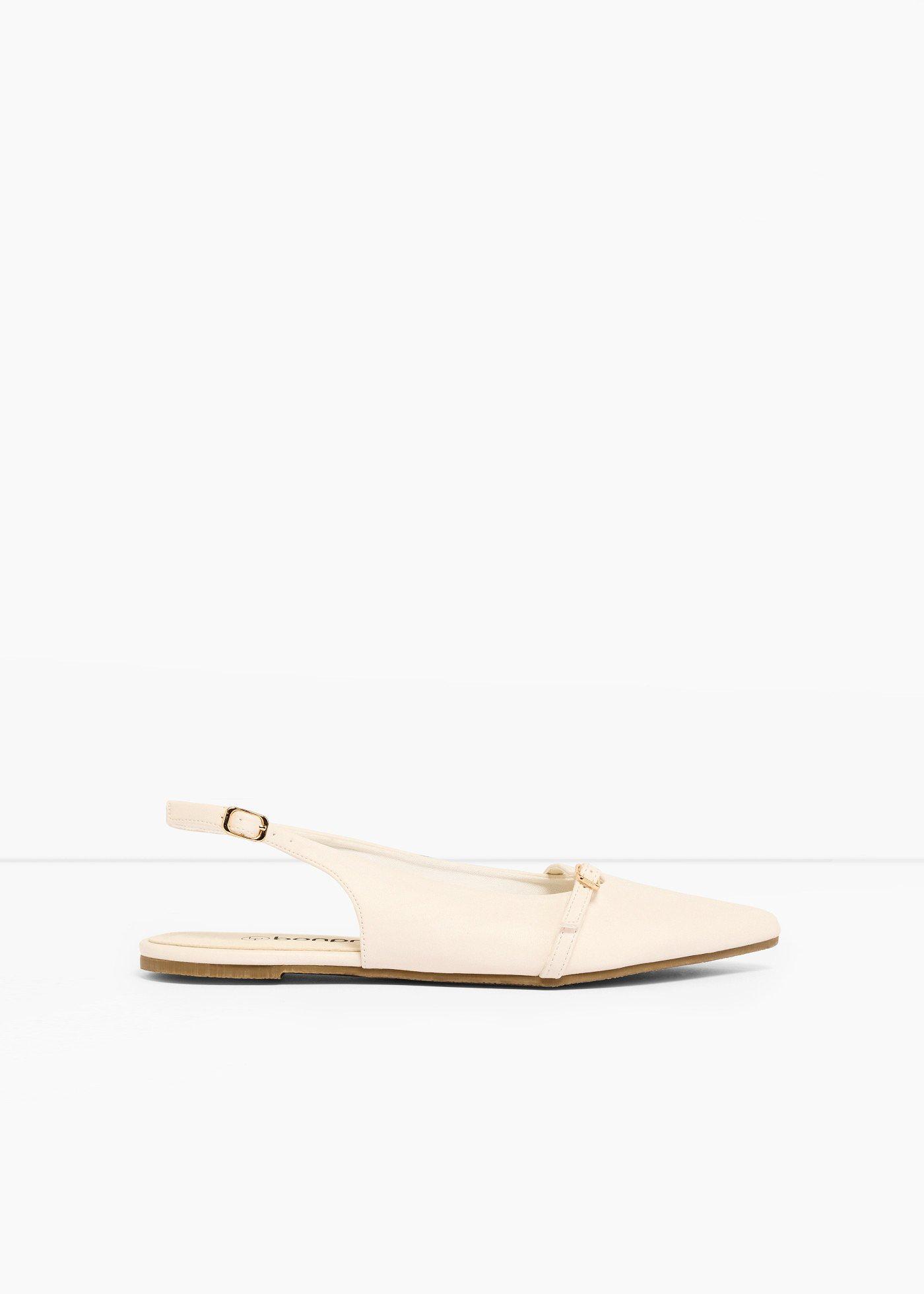 bonprix – Ballerinasko med slingback och dekorativ rem