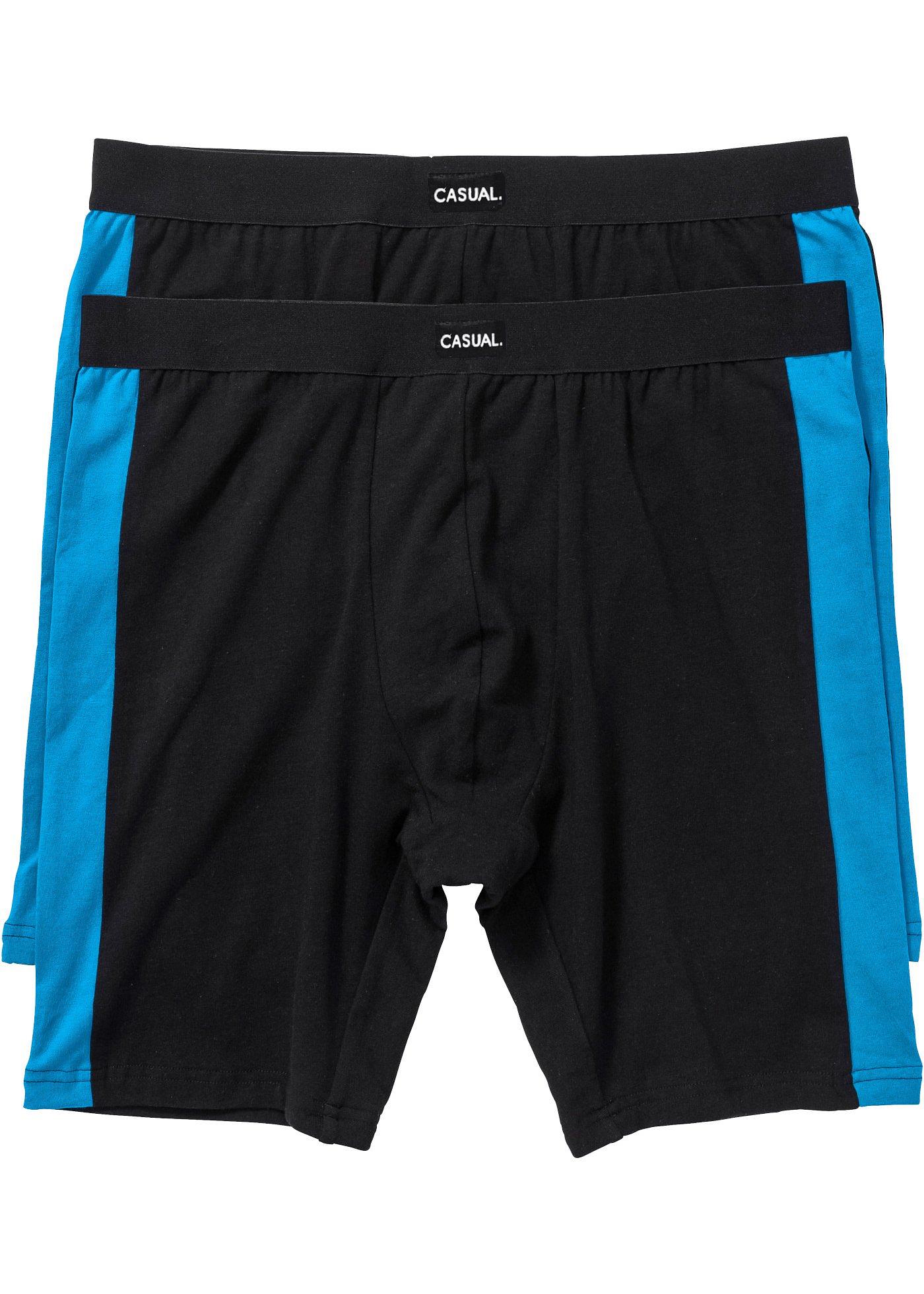 bonprix – Långa boxershorts med bomull (2-pack)