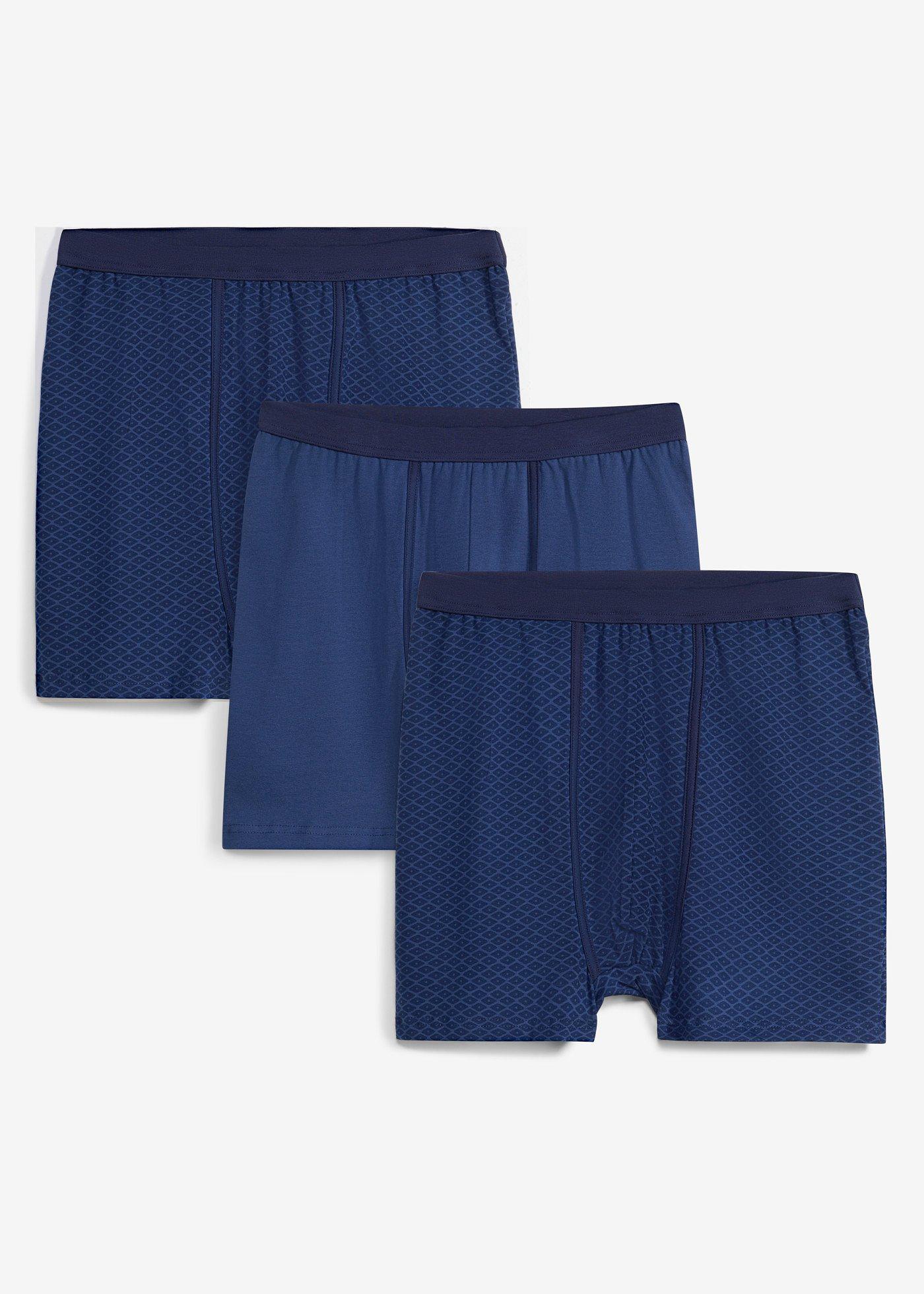 bonprix – Boxerkalsong, tajt, medellång, hög midja, med mjuk bomull (3-pack)