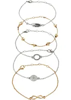 Armbandsset (5 delar), bonprix