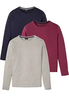 Långärmad T-shirt (3-pack), bonprix