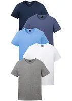 T-shirt med V-ringning (5-pack), bonprix