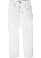 Dra på-linnechinos, Loose Fit, Straight, bonprix