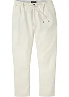 Dra på-linnechinos, Loose Fit, Straight, bonprix