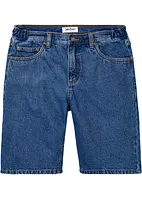 Jeansbermudas med töjbar midja i sidan, Classic Fit, bonprix