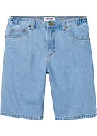 Jeansbermudas med töjbar midja i sidan, Classic Fit, bonprix