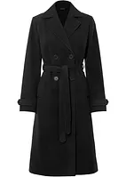 Vintertrenchcoat med yllelook, bonprix