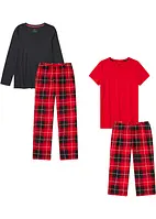 Pyjamas med capribyxa (4 delar), bonprix