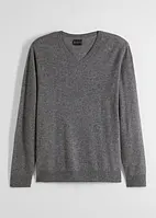 Ulltröja med Good Cashmere Standard®-andel, V-ringad, bonprix