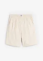 Vida shorts med gubbveck, hög bekväm midja och linneandel, bonprix