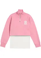 Sweatshirt + linne för barn (2 delar), ekologisk bomull, bonprix