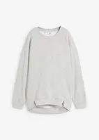 Oversize-sweatshirt med korta slitsar i fållen, bonprix