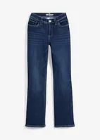 Bootcut Jeans Mid Waist, fodrade och mjuka, bonprix