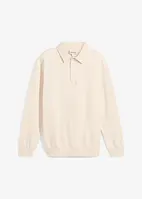 Sweatshirt med tenniskrage, bonprix