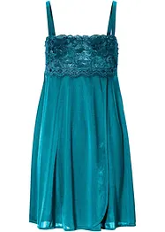 Negligé i glansigt material, bonprix