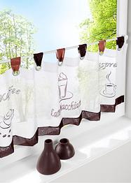 Cafégardin med kaffetryck, bpc living bonprix collection