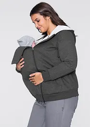 Mammamunkjacka med babyficka och fluffig insida, bonprix