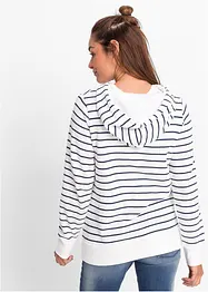 Sweatshirt med luva i bomullsmix, bonprix