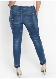 Stretchiga 7/8-stuprörsjeans, bonprix