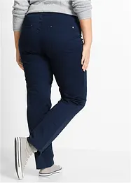 Jeans med medelhög ribbstickad midja, bonprix