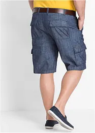 Cargobermudas i chambray, Loose Fit, bonprix