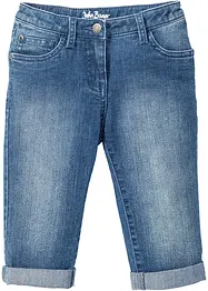 Capri Jeans Mid Waist för barn, bonprix