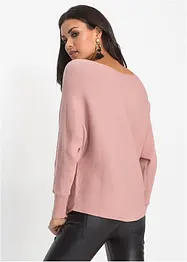 Ribbstickad oversizetröja, bonprix