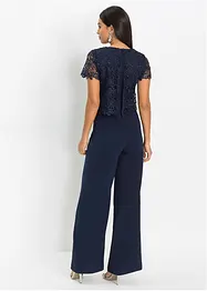 Jumpsuit med spets, bonprix