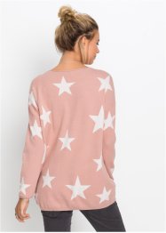Stickad tröja med stjärnmönster, RAINBOW