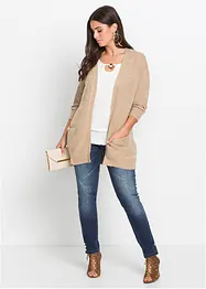Blus med spets, bonprix