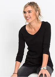 Långärmad lång topp, bonprix