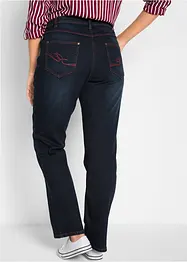 Straight Jeans Mid Waist resårlinning, bonprix