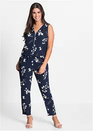 Jumpsuit med dragkedja, bonprix