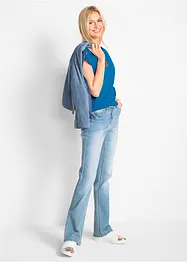 T-shirt med rund halsringning (5-pack), kortärmad, bonprix