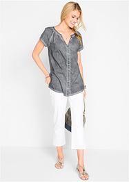 Kortärmad cold-dye-blus, bpc bonprix collection
