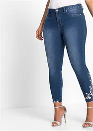 Jeans med broderi, bonprix