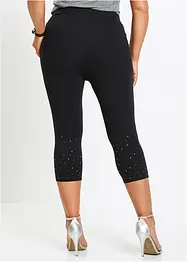 Caprileggings med glittrande stenar, bonprix